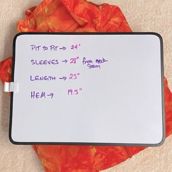 Vintage 90s Serenity Orange Full Zip Windbreaker M - Picture 7 of 10